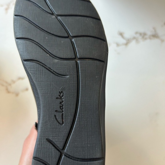 Clark’s Women's Hope Track Black Leather Ankle Boot size 7.5 - Picture 5 of 6